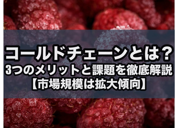 コールドチェーンとは?3つのメリットと課題を徹底解説【市場規模は拡大傾向】