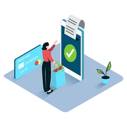 返品・交換依頼の受付イラスト