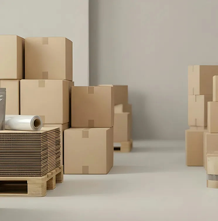 オムニチャネル物流：倉庫の棚イメージ